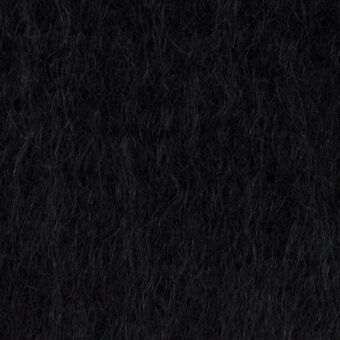 【アウトレット】ウール＆モヘア×無地(ブラック)×シャギーのサムネイル