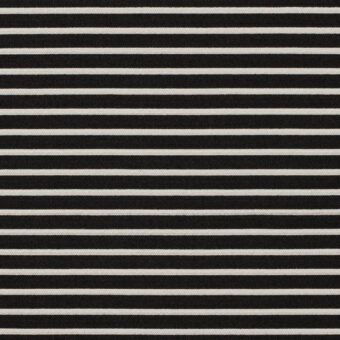 【アウトレット】ポリエステル＆アクリル×ボーダー(シルバー＆ブラック)×二重織ドビーのサムネイル