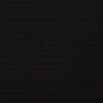 【アウトレット】ポリエステル＆アクリル×ボーダー(ブラック)×二重織ドビーのサムネイル