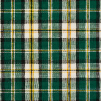 【アウトレット】コットン×チェック(グリーン＆イエロー)×シーチングのサムネイル