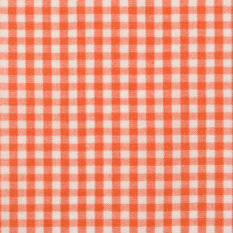 コットン×チェック(オレンジ)×シーチング_全3色のサムネイル