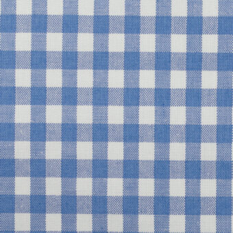 コットン＆ポリエステル×チェック(ヒヤシンスブルー＆フロスティグレー)×シーチング_全2色のサムネイル
