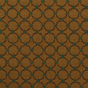 【アウトレット】コットン＆ポリエステル×サークル(キャラメル＆バルビゾン)×ジャガード・ストレッチのサムネイル