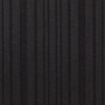 【アウトレット】コットン＆ポリエステル×ストライプ(チャコール)×ブロードのサムネイル