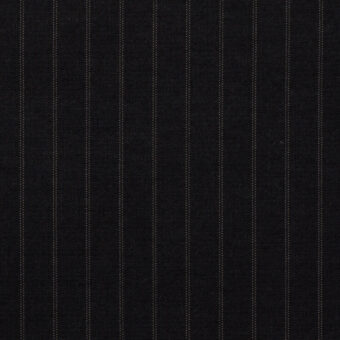 【アウトレット】コットン＆ポリエステル×ストライプ(チャコールブラック)×高密ブロードのサムネイル