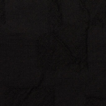 【アウトレット】コットン＆ポリエステル×幾何学模様(ブラック)×フクレジャガードのサムネイル