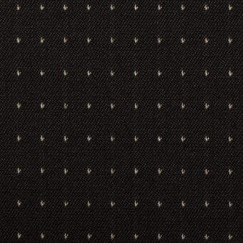 【アウトレット】ポリエステル＆レーヨン×ドット(ブラック)×ドビーストレッチのサムネイル