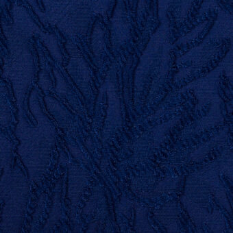 【アウトレット】ポリエステル×ボタニカル(プルシアンブルー)×ジャガードのサムネイル