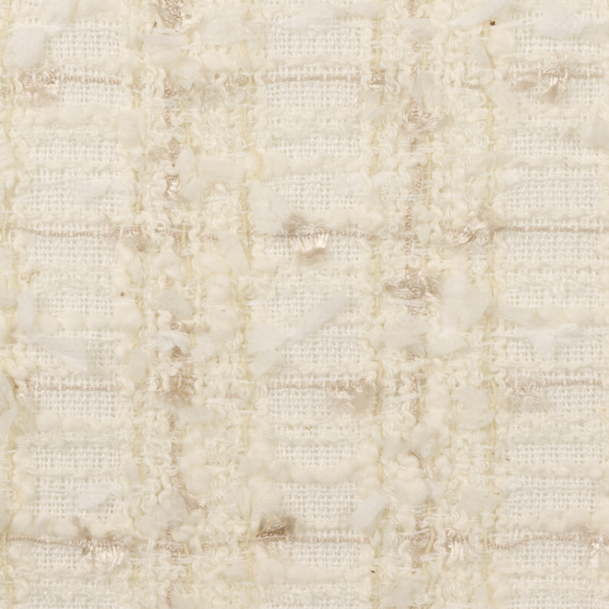 【アウトレット】コットン＆ポリエステル混×ミックス(ミルク、エクリュ＆ゴールド)×ファンシーツイードのサムネイル