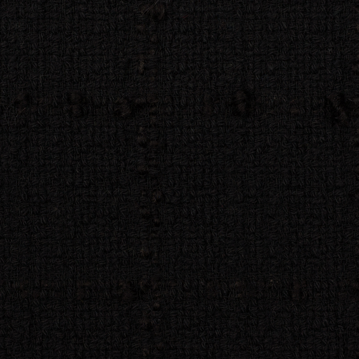 【アウトレット】コットン＆ウール混×無地(ブラック)×ファンシーツイードのサムネイル