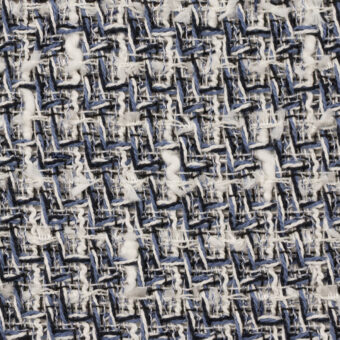 【アウトレット】コットン＆ナイロン×ミックス(ネイビーブルー＆オフホワイト)×ファンシーツイードのサムネイル