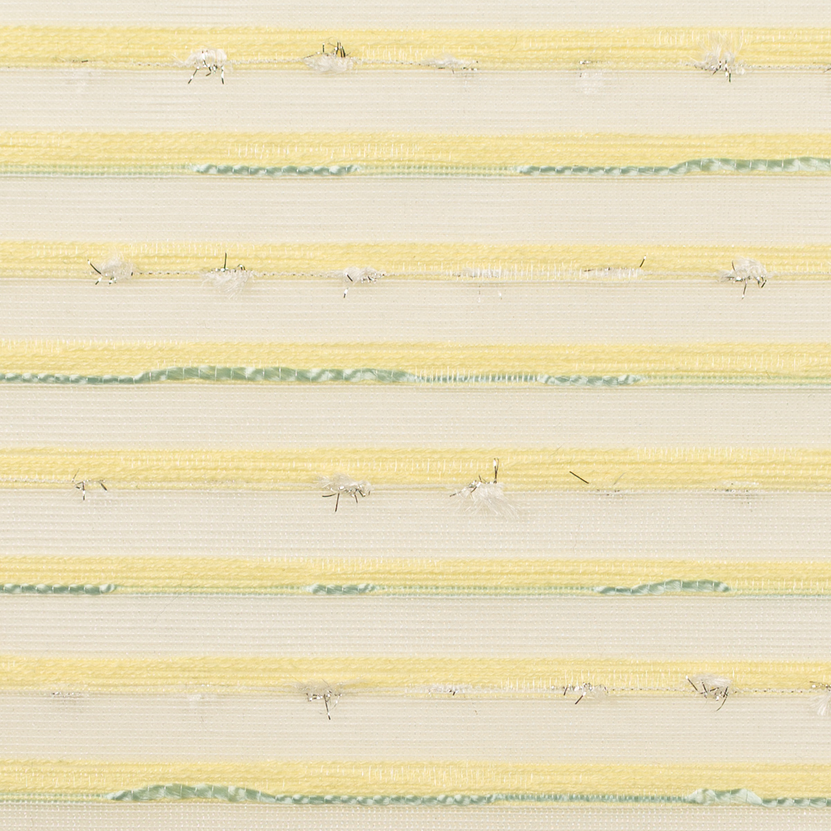 【アウトレット】ポリエステル＆ナイロン混×ボーダー(レモンイエロー＆ミントグリーン)×オーガンジー・ドビーのサムネイル