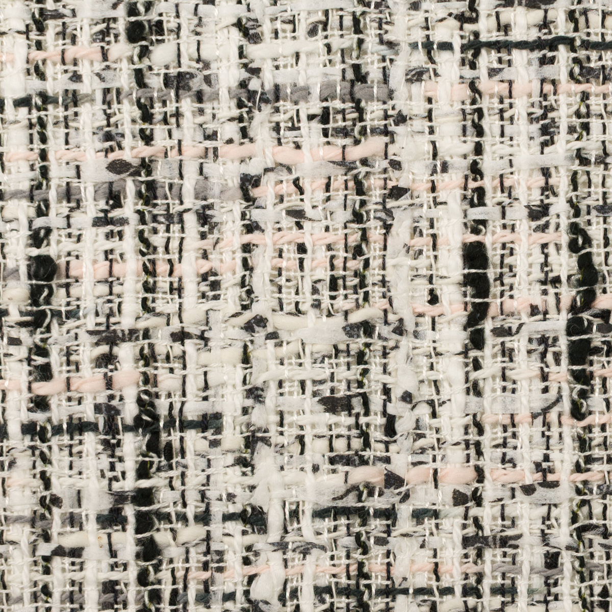 【アウトレット】コットン＆ポリエステル×ミックス(ミルク＆チャコール)×ファンシーツイードのサムネイル