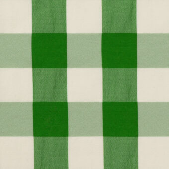 【アウトレット】ナイロン＆コットン×チェック(グリーン＆ミルク)×デシンワッシャーのサムネイル