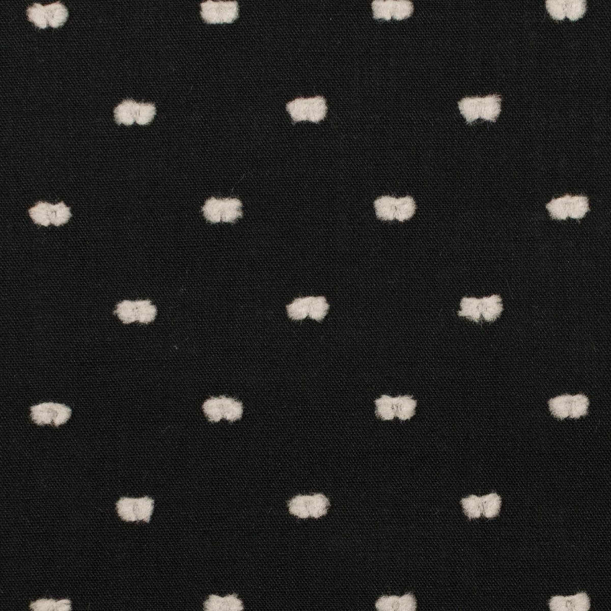 【アウトレット】コットン×ドット(ブラック＆オフホワイト)×ローンカットドビーのサムネイル