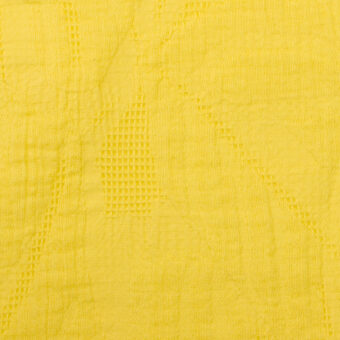 【アウトレット】コットン×ボタニカル(イエロー)×ジャガードのサムネイル