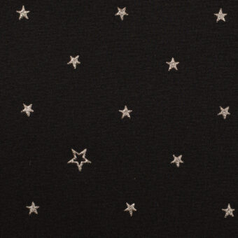 【アウトレット】ポリエステル×エトワール(ブラック＆シルバー)×デシンのサムネイル