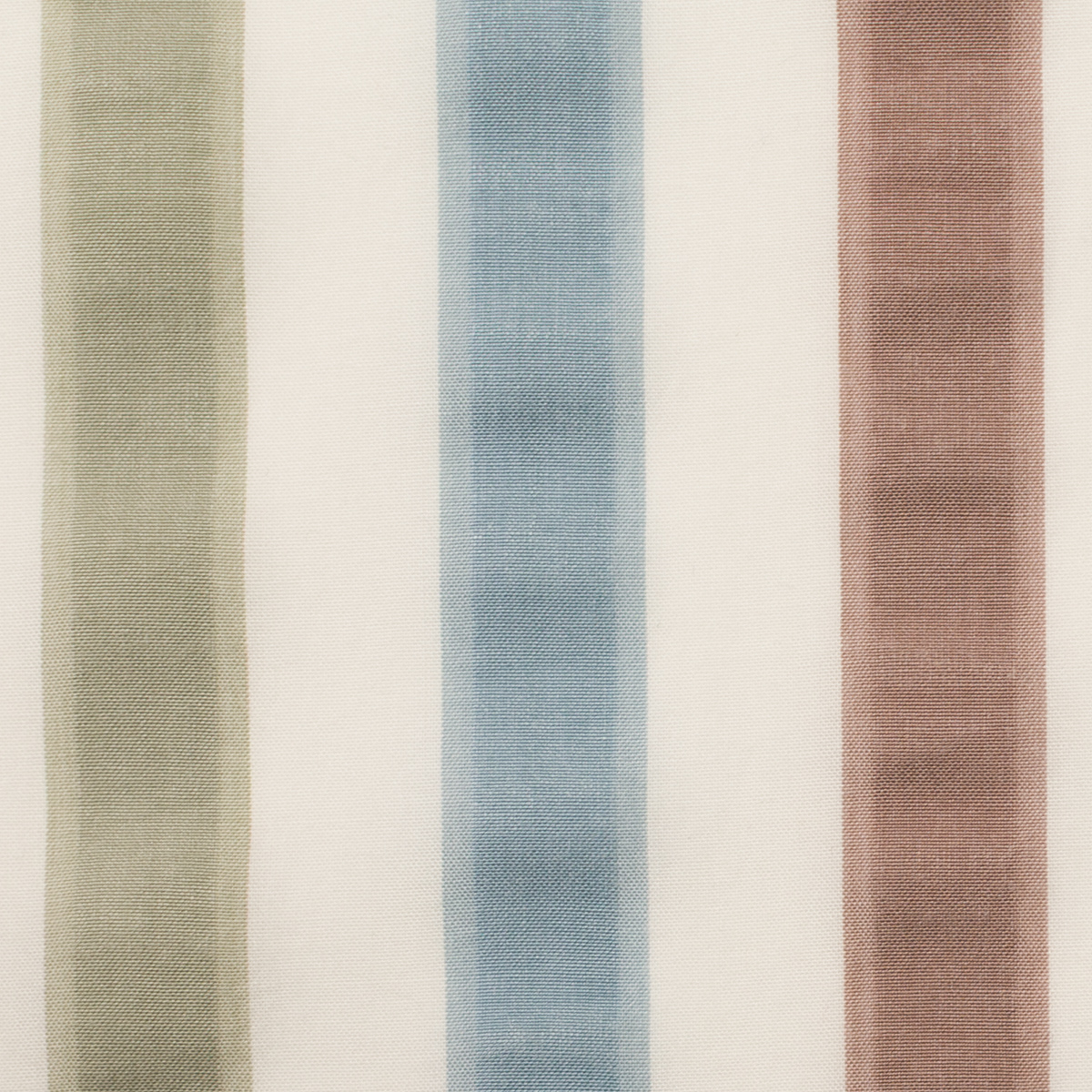 【アウトレット】コットン＆レーヨン×ストライプ(オフホワイト、カーキ＆アッシュブルー)×ローンワッシャーのサムネイル