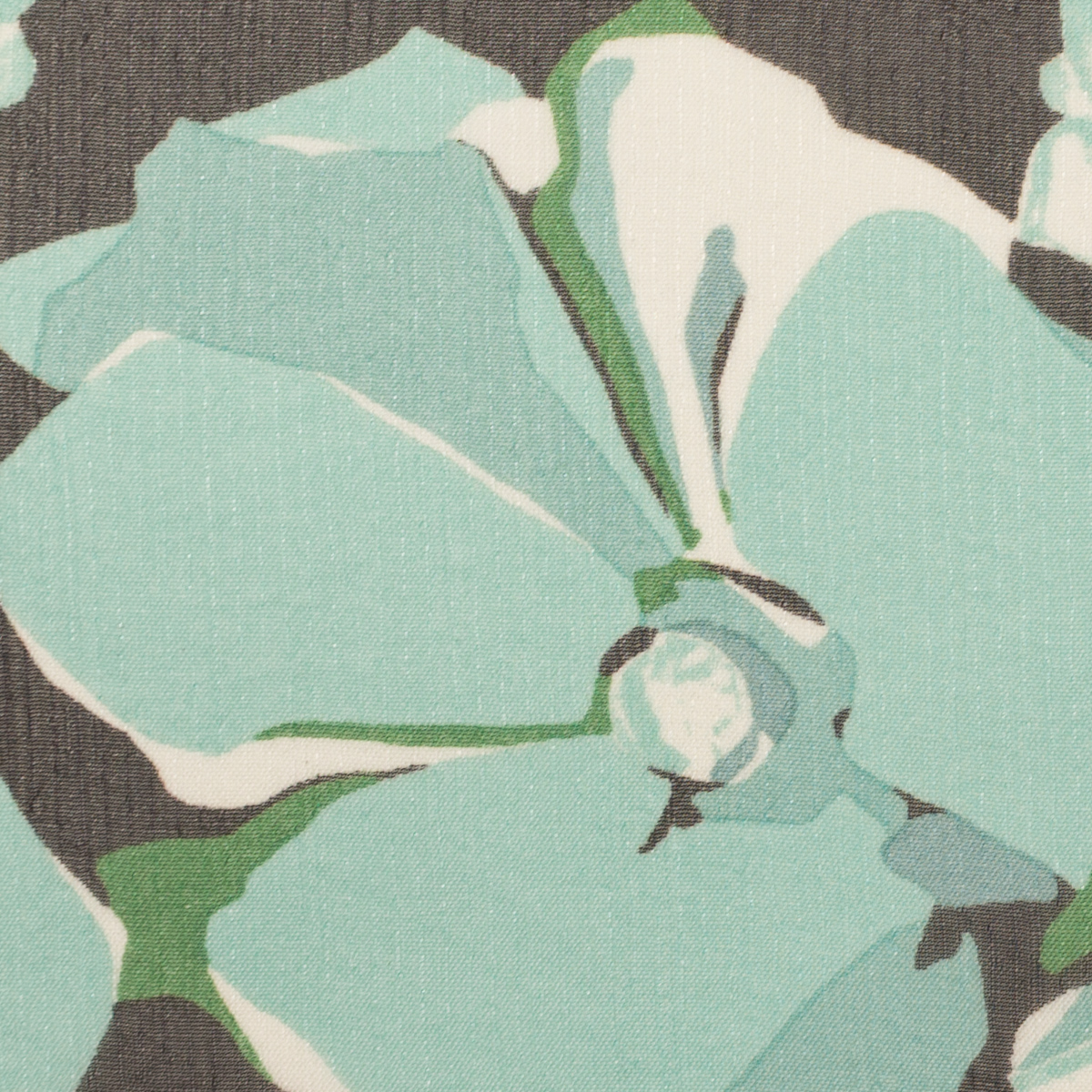 【アウトレット】ポリエステル×フラワー(ミント＆ダークネイビー)×シフォンジョーゼットのサムネイル