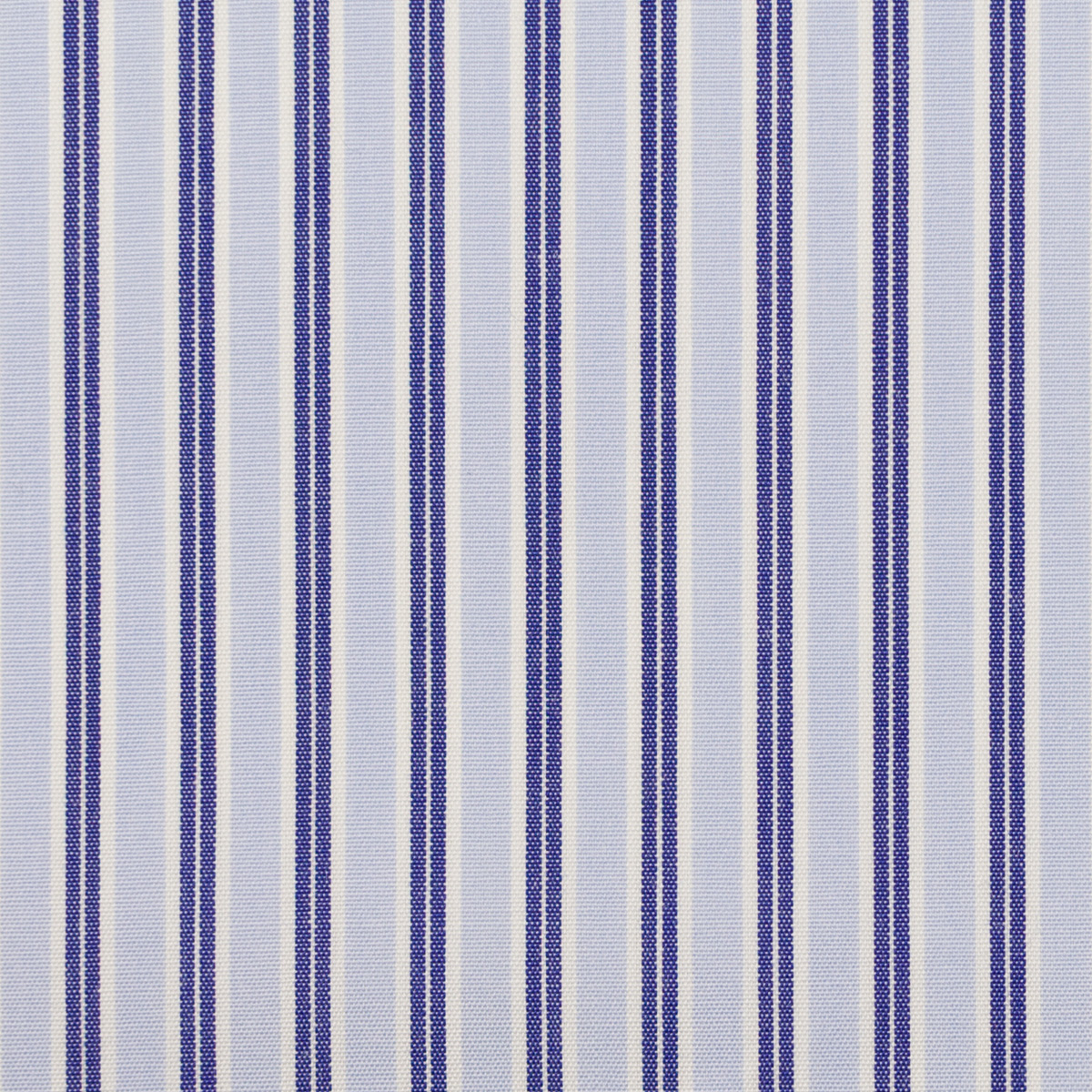 【アウトレット】コットン×ストライプ(ライトブルー＆ネイビー)×ブロードのサムネイル