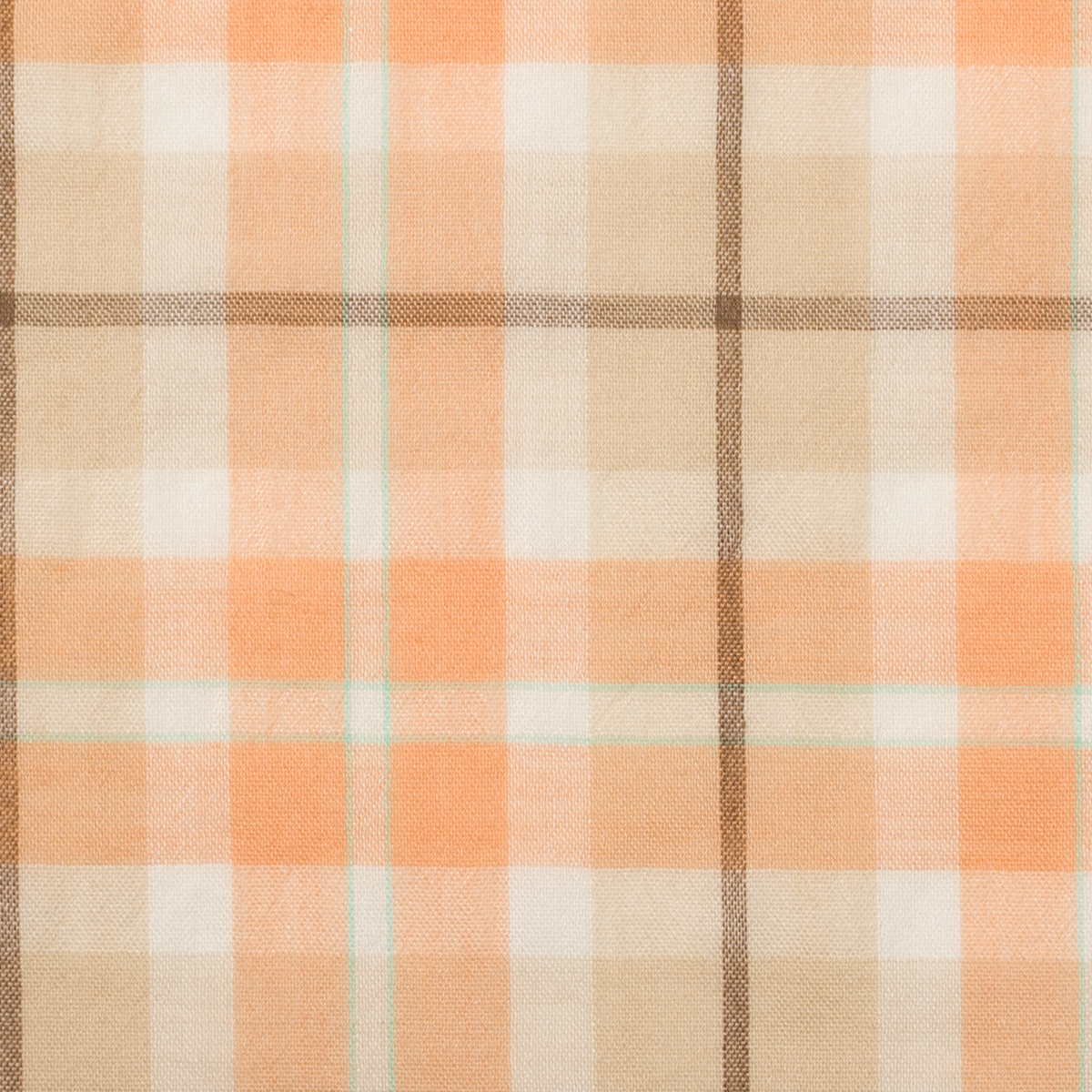 コットン×チェック(アプリコット＆ベージュ)×ローンワッシャー_全3色のサムネイル