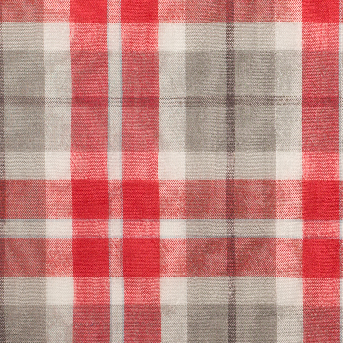 コットン×チェック(レッド＆グレー)×ローンワッシャー_全3色のサムネイル