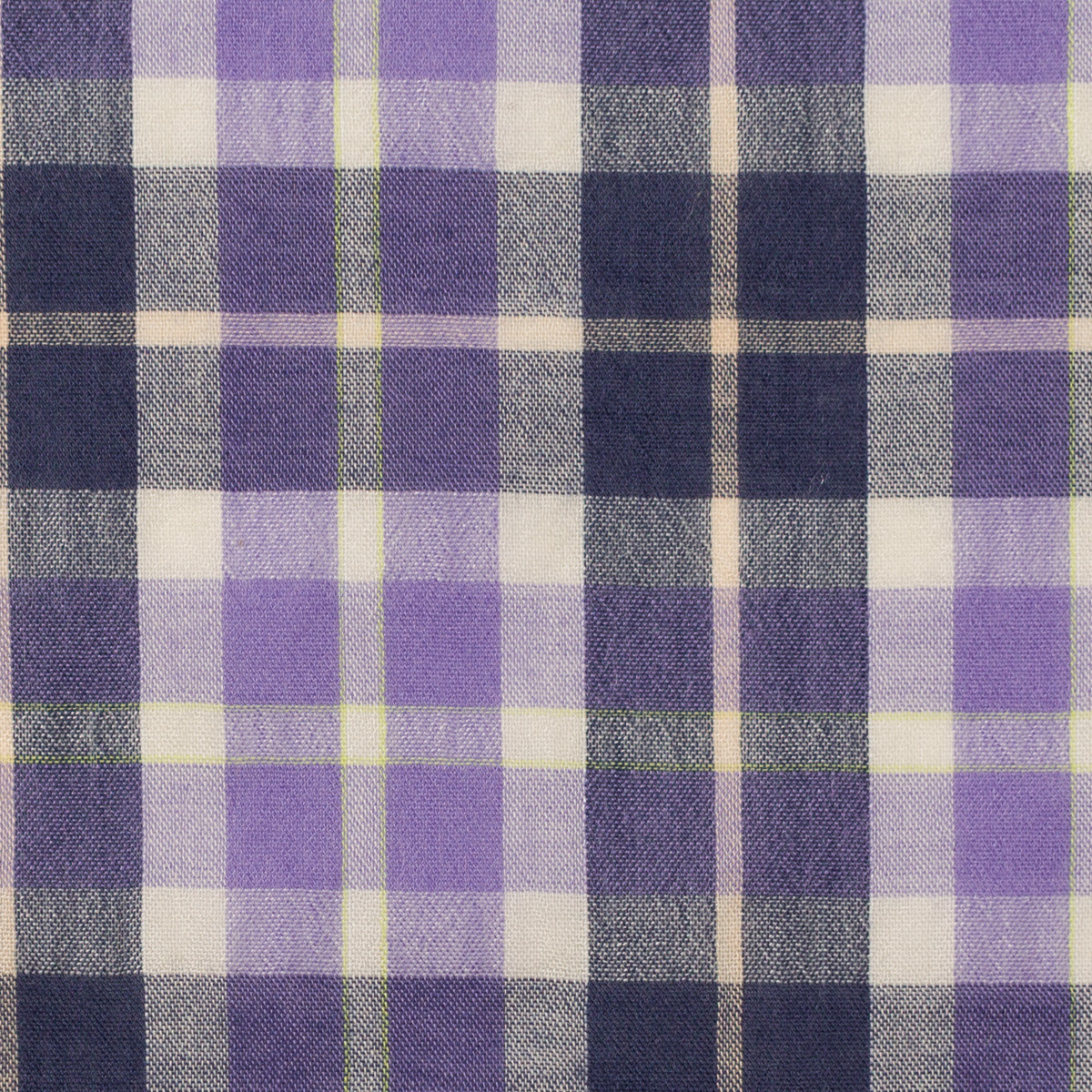 コットン×チェック(バイオレット＆ネイビー)×ローンワッシャー_全3色のサムネイル