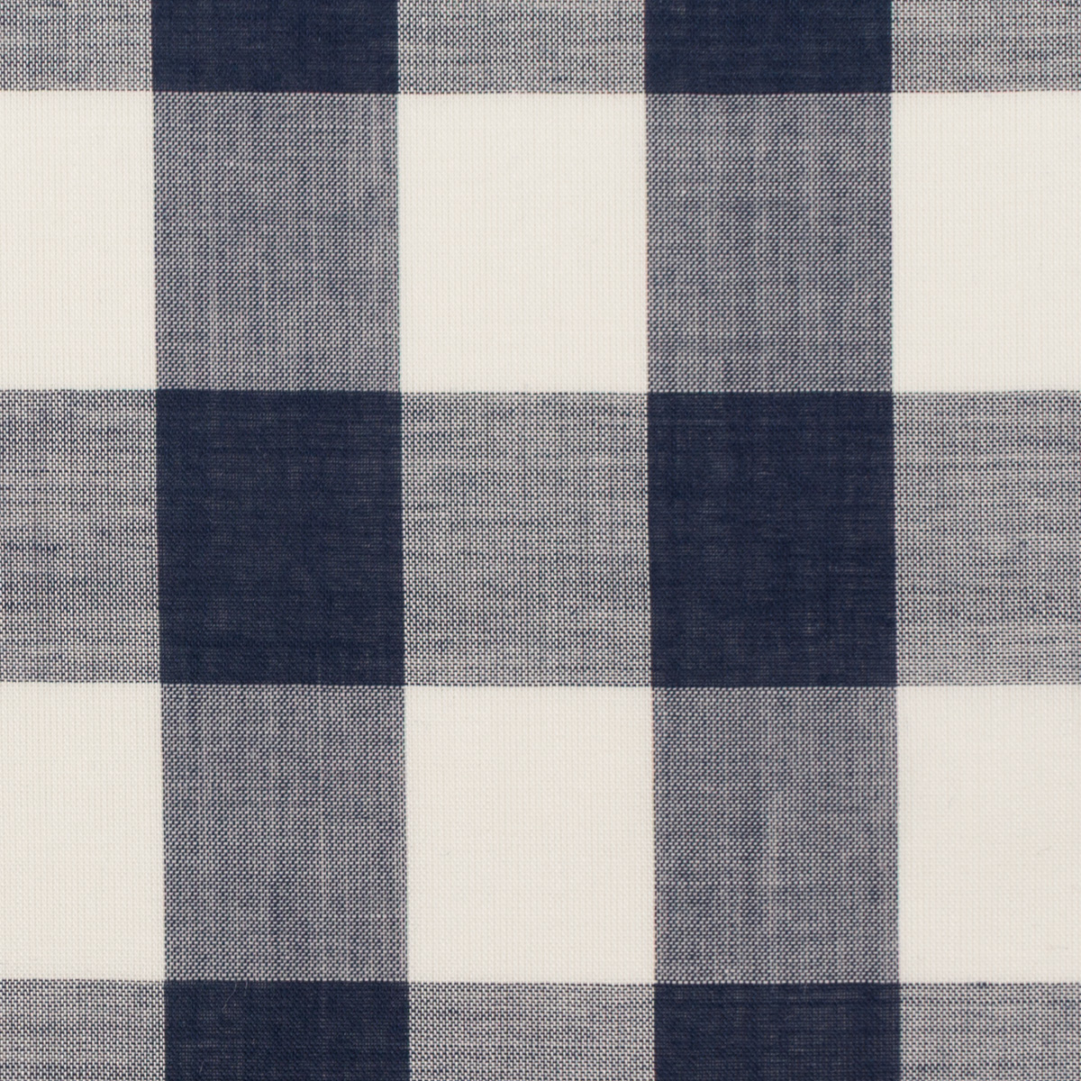 コットン×チェック(ホワイト＆ネイビー)×ローン_全2色のサムネイル