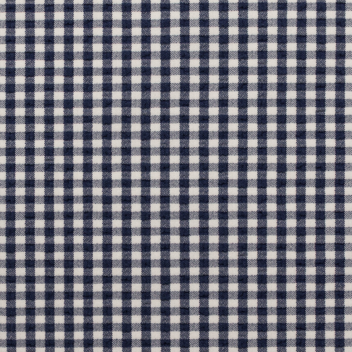 【アウトレット】コットン＆ポリエステル×チェック(ネイビー＆ホワイト)×サッカーストレッチのサムネイル