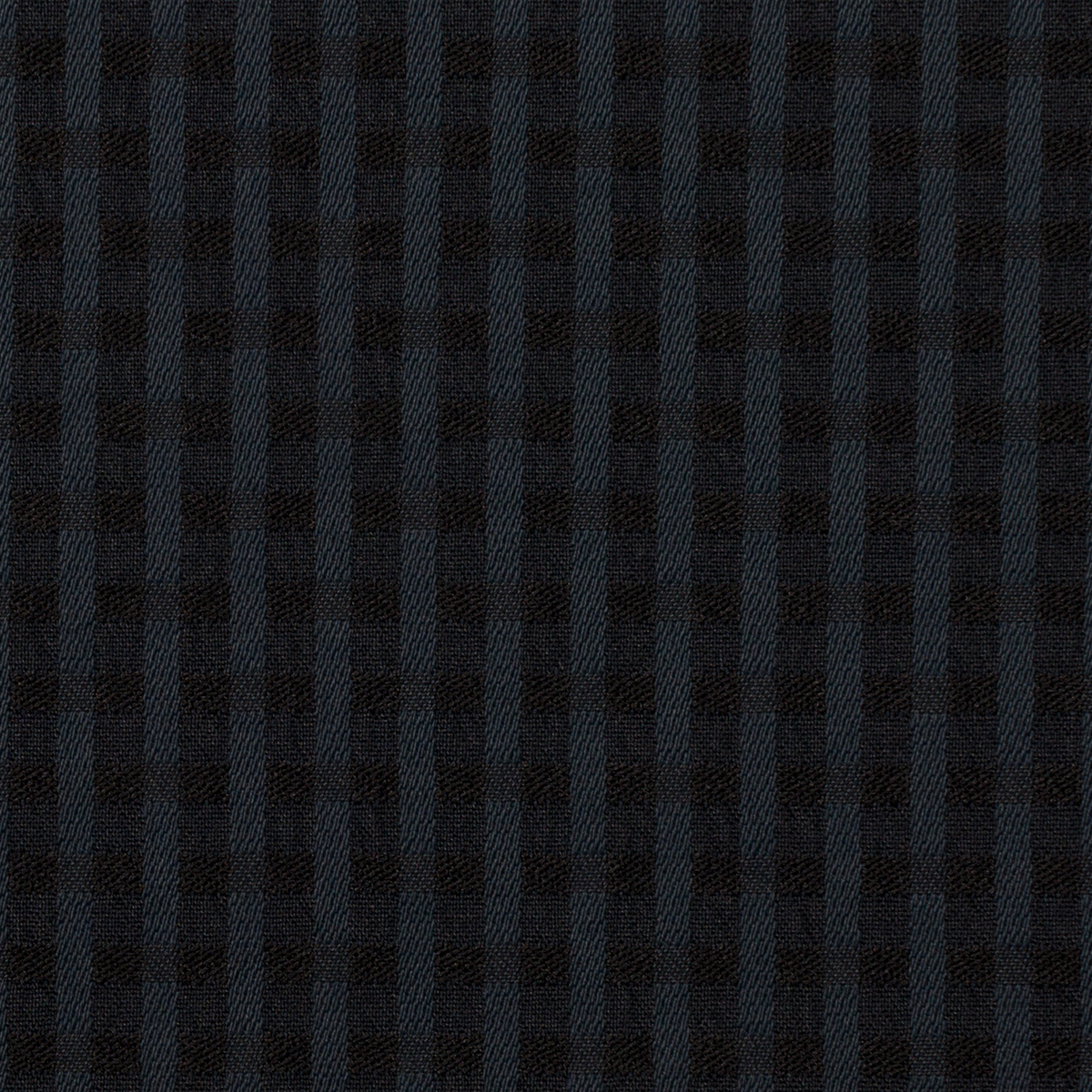 【アウトレット】ポリエステル＆コットン×チェック(スレートグレー＆チャコール)×ドビーストレッチのサムネイル