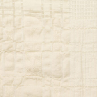 【アウトレット】コットン＆ナイロン×チェック(バニラ)×オーガンジー・ドビーのサムネイル