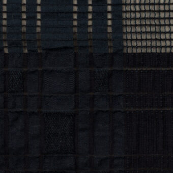 【アウトレット】コットン＆ナイロン×チェック(ダークネイビー)×オーガンジー・ドビーのサムネイル