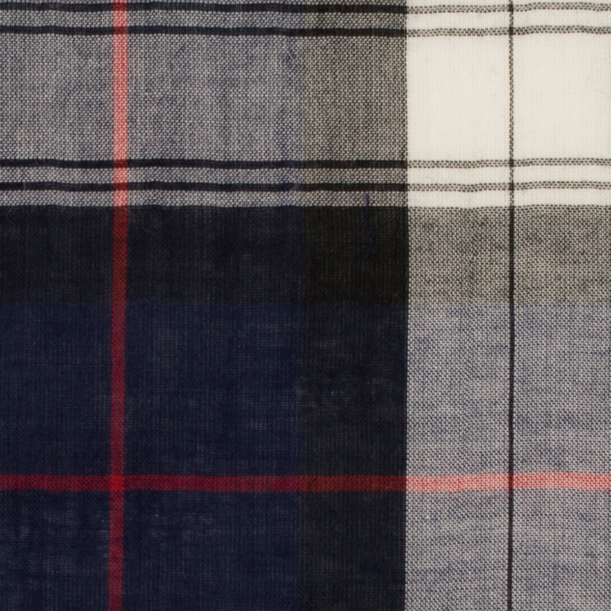 コットン×チェック(ネイビー、クロムグリーン＆レッド)×ローンワッシャーのサムネイル