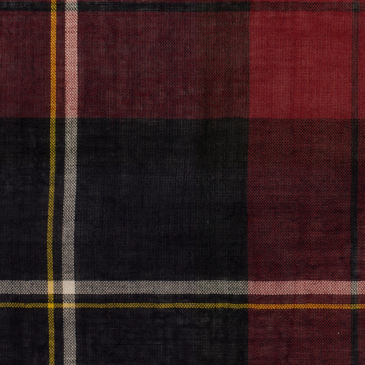 コットン×チェック(ダークネイビー、クロムグリーン＆バーガンディー)×ローンワッシャーのサムネイル