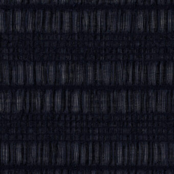 【アウトレット】ポリエステル＆ポリウレタン×ボーダー(ネイビー)×ドビーシャーリングのサムネイル