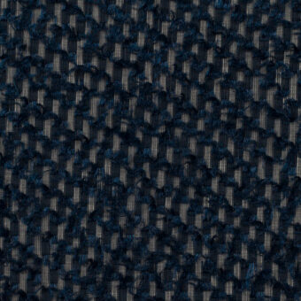 【アウトレット】ポリエステル×スクエア(ネイビー)×シフォンカット・ドビーのサムネイル