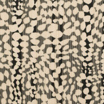 【アウトレット】ポリエステル×ペイント(ブラック＆エクリュ)×ヨウリュウ・シフォンドビーのサムネイル