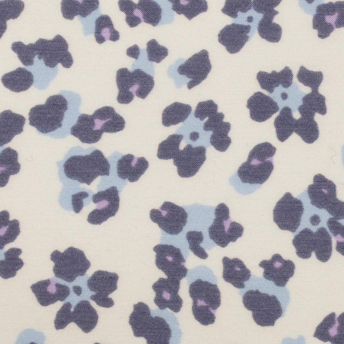 【アウトレット】コットン＆ポリエステル×フラワー(オイスターホワイト、ゼニスブルー＆ネイビー)×ローンのサムネイル