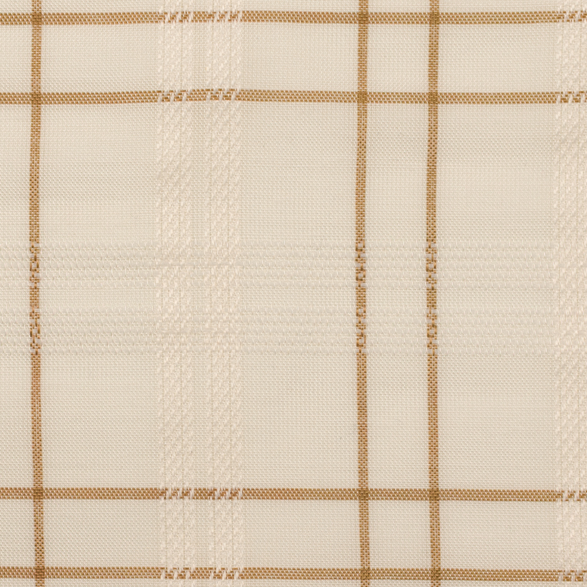 【アウトレット】ポリエステル×チェック(ウォームベージュ＆ブラウン)×シフォンドビーのサムネイル