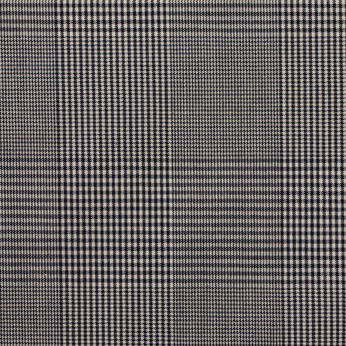 【アウトレット】コットン×チェック(ネイビー＆ホワイト)×タイプライターのサムネイル