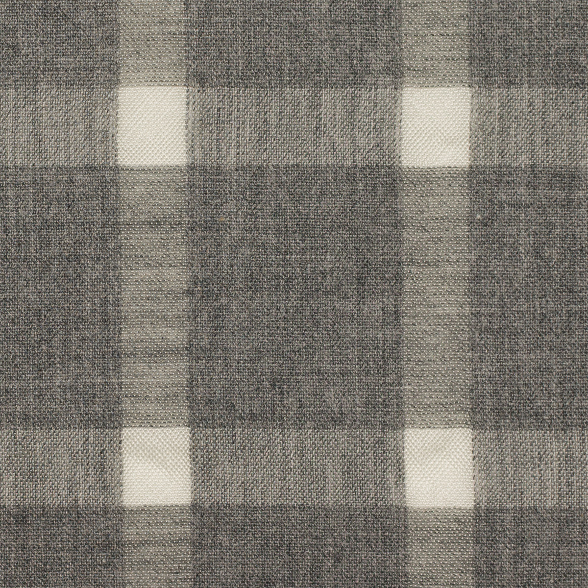 【アウトレット】コットン＆レーヨン×チェック(グレー＆オフホワイト)×ローンドビーのサムネイル