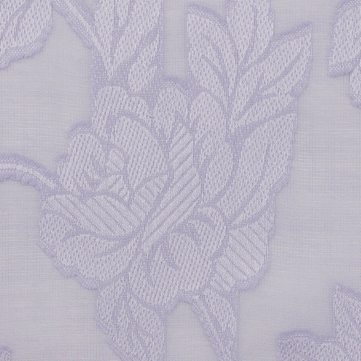 【アウトレット】コットン×フラワー(ラベンダーブルー)×ボイルカット・ジャガードのサムネイル