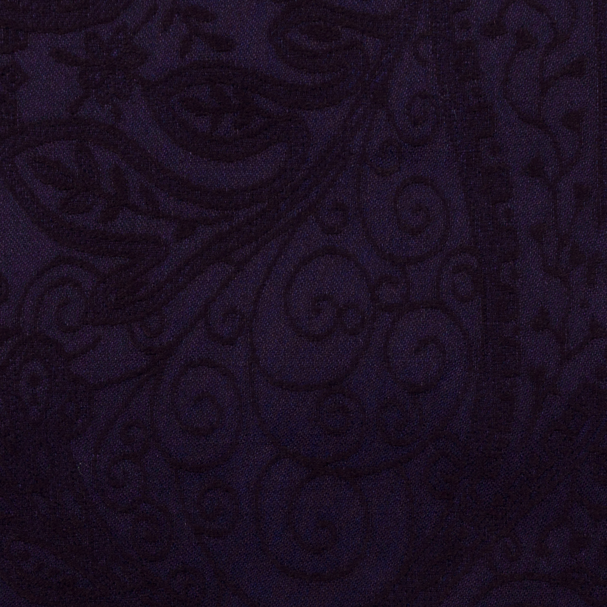 コットン＆ポリウレタン×ペイズリー(インディゴ)×ジャガード・ストレッチ_全2色のサムネイル