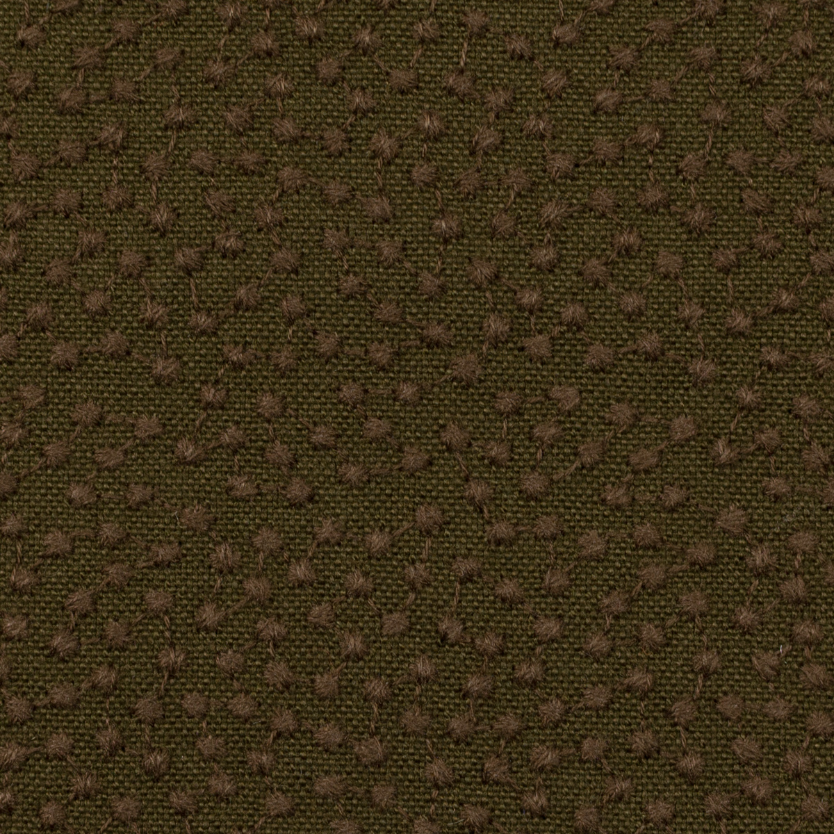 【アウトレット】コットン×幾何学模様(オリーブ)×キャンバス刺繍のサムネイル