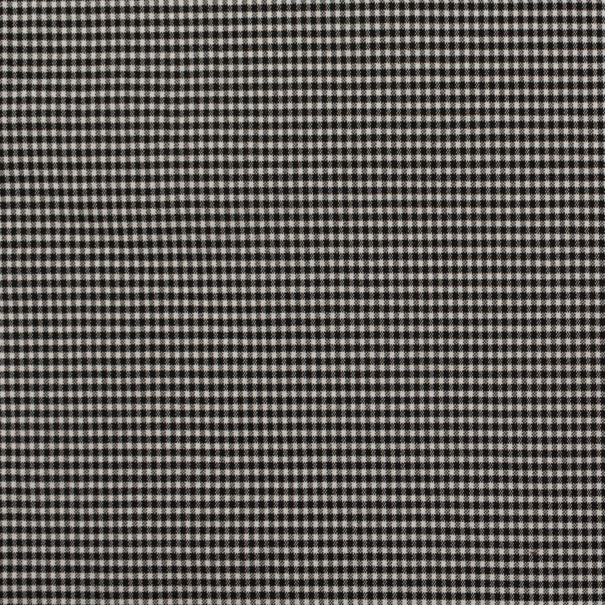 【アウトレット】コットン＆ナイロン混×チェック(オフホワイト＆ブラック)×ローンストレッチのサムネイル