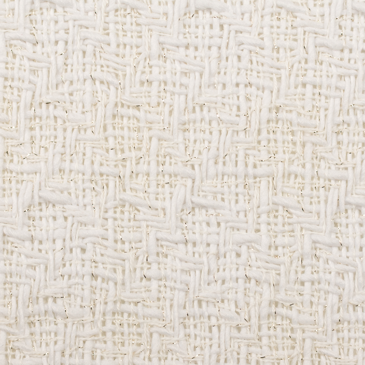 【アウトレット】コットン＆ポリエステル×ミックス(ホワイト＆ゴールド)×ファンシーツイードのサムネイル