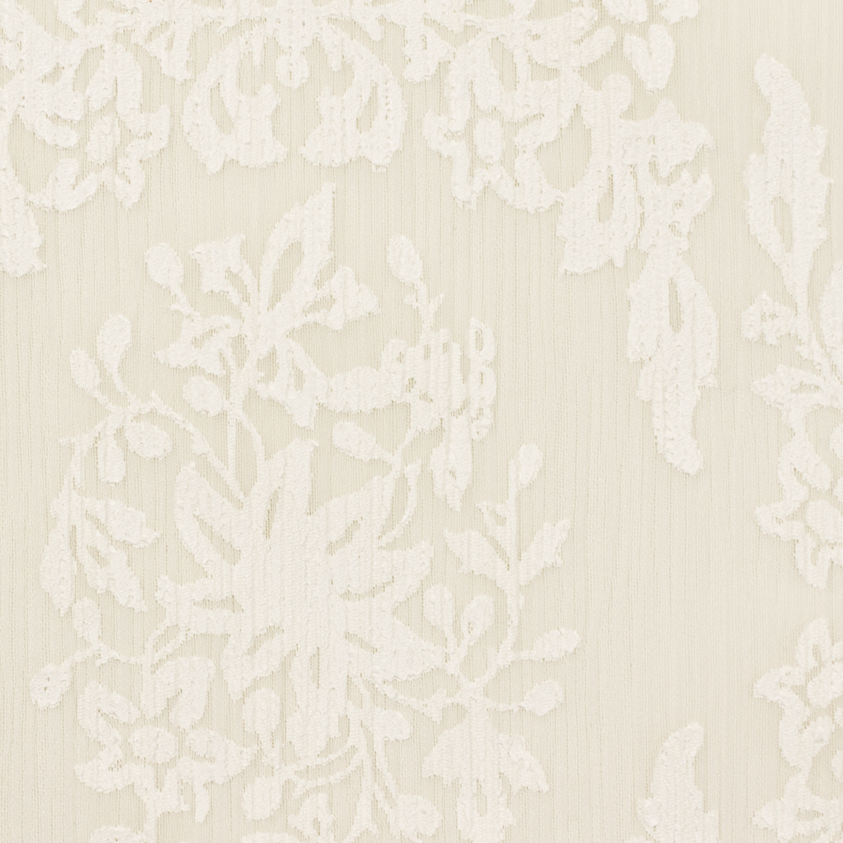 【アウトレット】ポリエステル×ボタニカル(ミルク)×ヨウリュウ・オーガンジーのサムネイル