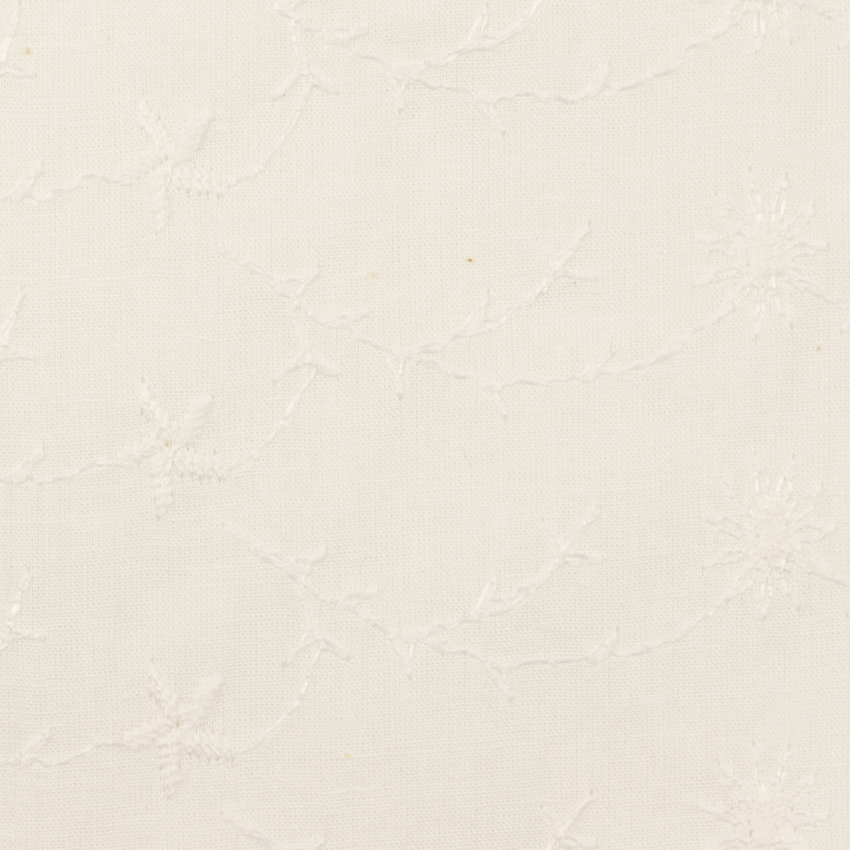 【アウトレット】コットン×ボタニカル(ミルク)×ローン刺繍のサムネイル