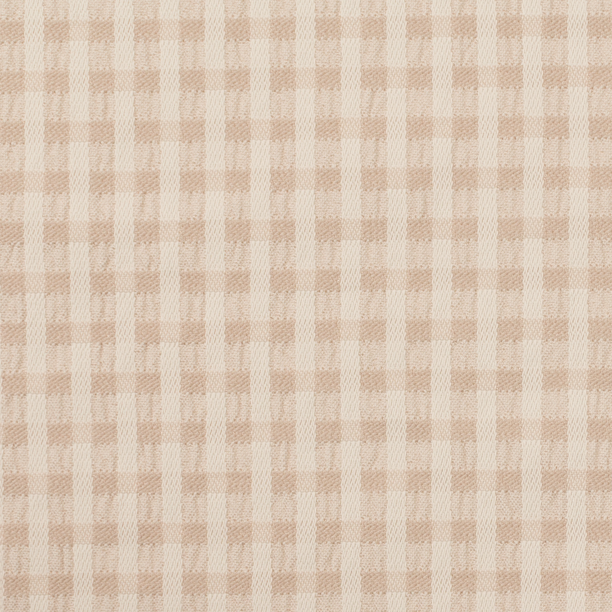 【アウトレット】ポリエステル×チェック(エクリュ＆ベージュ)×ドビーストレッチのサムネイル