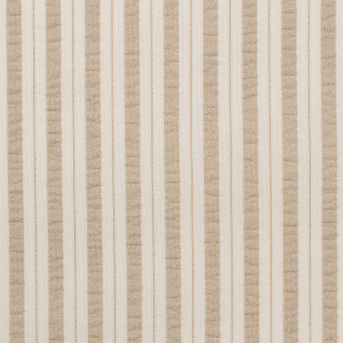 【アウトレット】ポリエステル×ストライプ(グレイッシュベージュ＆オフホワイト)×サッカーのサムネイル